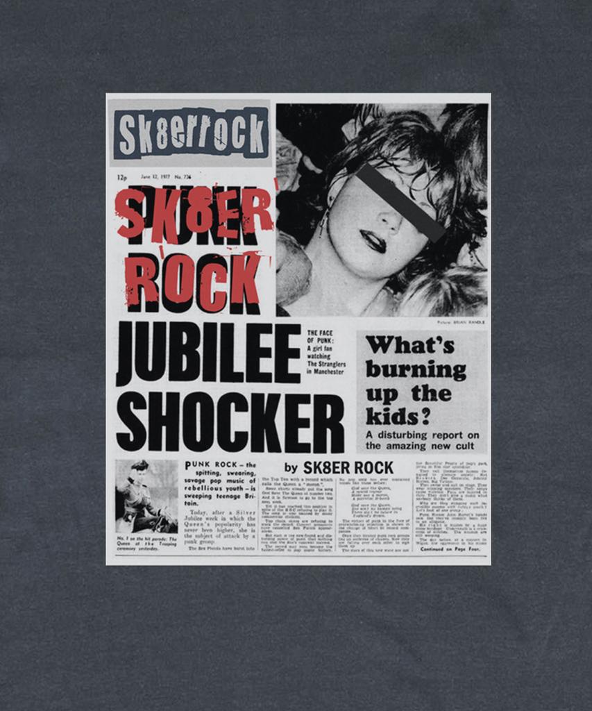 SK8ER ROCK Горящая Молодость Футболка ((Темно-серый))