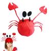 Crab Costume Hat Party Costume  Fancy Hat Seafood  Halloween Masquerade Cosplay Accessories Props