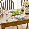 Watercolor Eggs Floral Leaves Easter Placemats Set of 6, 12x18 Inch Seasonal Spring Table Mats for Party Kitchen Dining Decoration