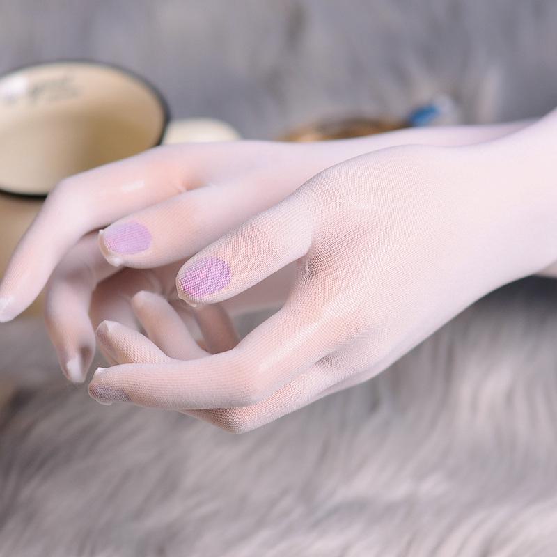 Ультратонкие бесшовные чулки Qinghe с пятью пальцами: Антибактериальные прозрачные перчатки для мужчин и женщин, идеально подходят для невест.