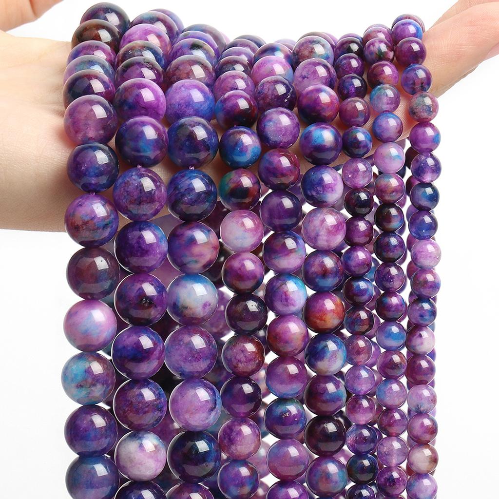 Natural Sugilite Stone Beads Round Loose Spacer Beads for Jewelry Making Diy Bracelet Necklace Accessories Wholesale 6-10mm