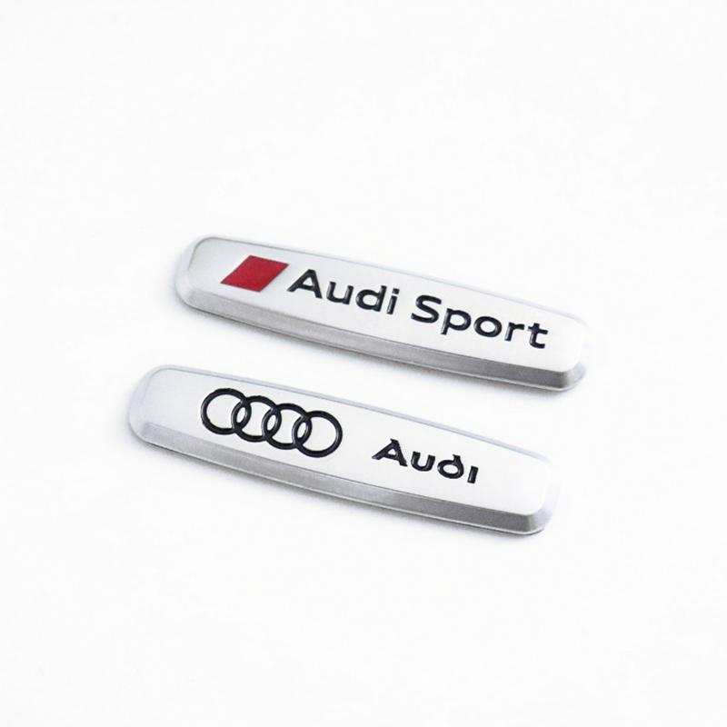 For Audi RS3 1pcs Metal Emblem Seat Stickers Auto anti-kick pad floor mat Badge For Audi Sport R8 S1 S3 S4 S5 S6 S7 S8 SQ2 SQ5 SQ7 SQ8 TTS