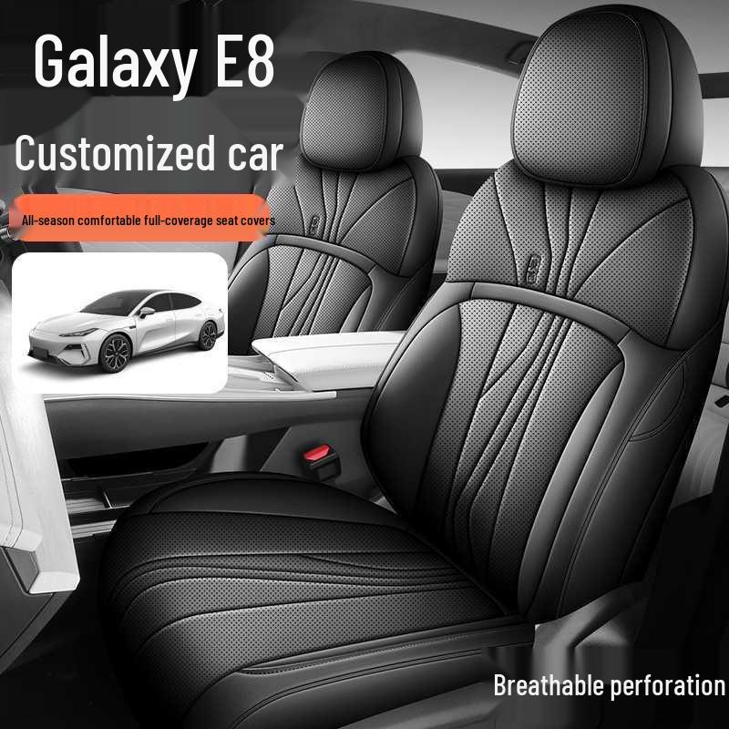 Galaxy E8 2025 Perforated Leather Seat Cover - Full Surround, Four Seasons