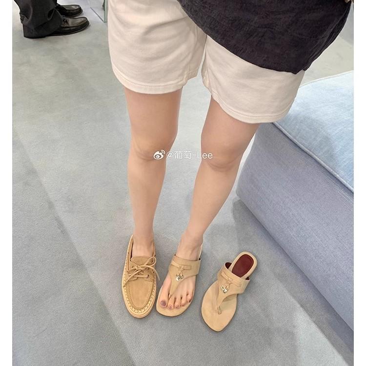 Виноградная мать тот же французский темперамент шлепанцы с перемычкой между пальцами сандалии на низком каблуке женские с круглым носком бахрома повседневные универсальные на плоской подошве шлепанцы