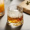 Элегантный набор стеклянных чашек с дизайном резного листа для домашнего бара, для питья виски, коктейлей, сока, напитков, хрустальная, многофункциональная питьевая посуда
