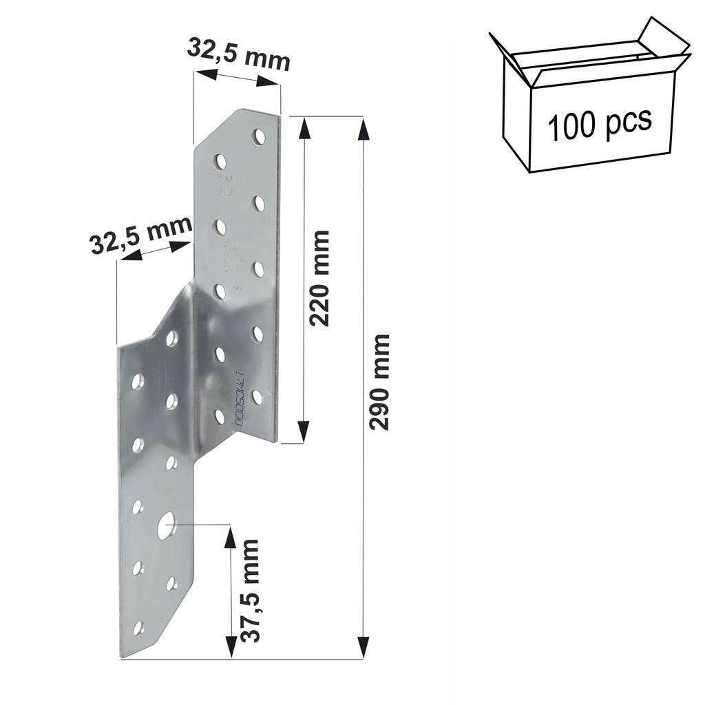 Rafter-Purlin Connector Spf290L 290Mm Left
