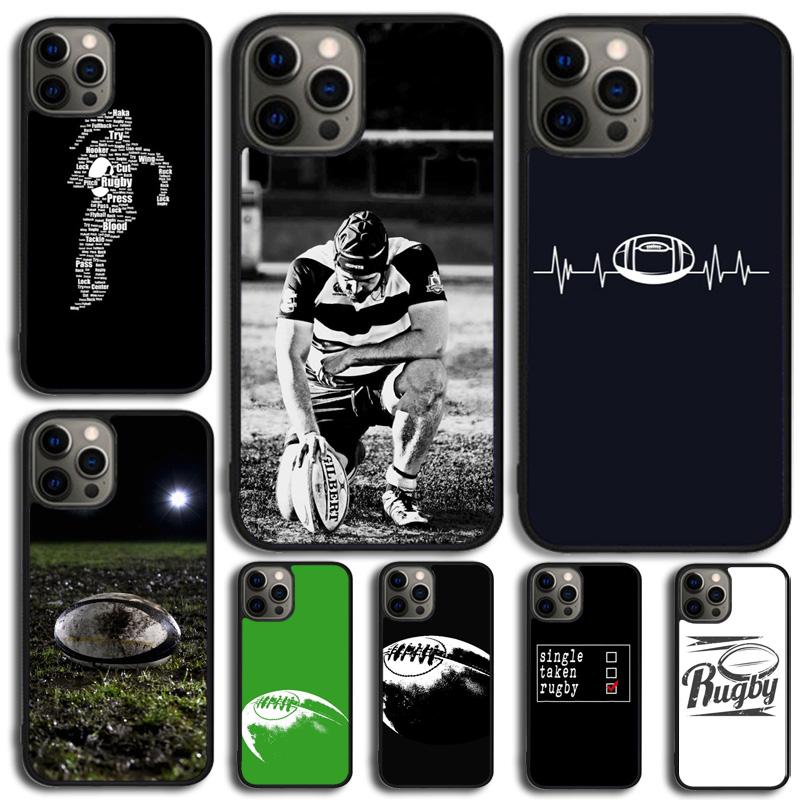 Rugby Ball Phone Case For Apple iPhone 17 Air Pro Max Plus Coque For iPhone 17 Air 14 15 16 13 12 Max Cover