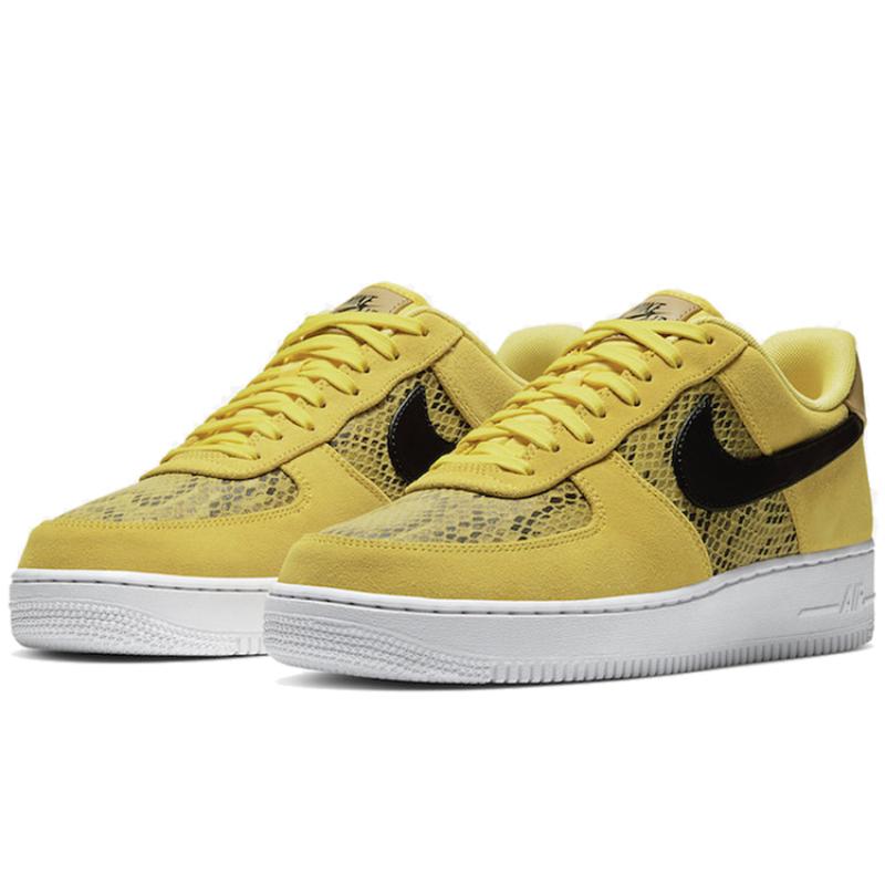 Nike Кроссовки Air Force 1 Low Желтая змеиная кожа BQ4424-700
