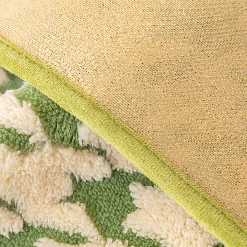 Qianniao Grid Sofa Cushion Comfortable Plush Autumn Winter New Thickened Seat Cushion High-end and Anti Slip Backrest Sofa Cover