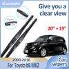 Дворники для автомобиля Toyota bB MK2 Аксессуары Scion xB Daihatsu Coo Materia 2000 2001-2016 Прочные щетки стеклоочистителя