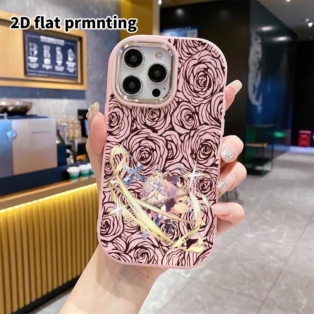 Чехол для телефона: 2D плоский дизайн, подходящий для защитного чехла iPhone 18 17 16 15 14 13 Pro, стиль для пары, игровой персонаж, подарки на Рождество и Хэллоуин
