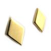 [N2222] - Позолоченные серьги «Карточные игры» (квадраты)