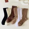 5 пар носков унисекс Crew Socks, однотонные, дышащие, удобные, прочные, для повседневной и спортивной одежды