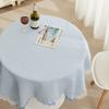 Белая французская скатерть легкая роскошь хлопок лен круглая прямоугольная скатерть для прилавка чайного столика тканевое искусство свадебное украшение на день рождения