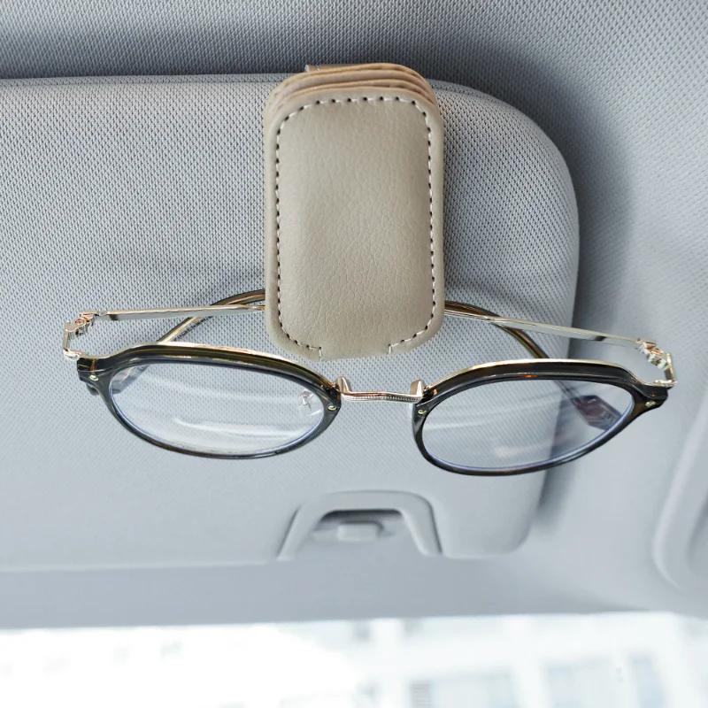 Автомобильный солнцезащитный козырек, держатель оправы солнцезащитных очков, автомобильный футляр для хранения, магнитная вешалка для солнцезащитных очков, зажим для билетов, карточек, крепление для очков, подставка