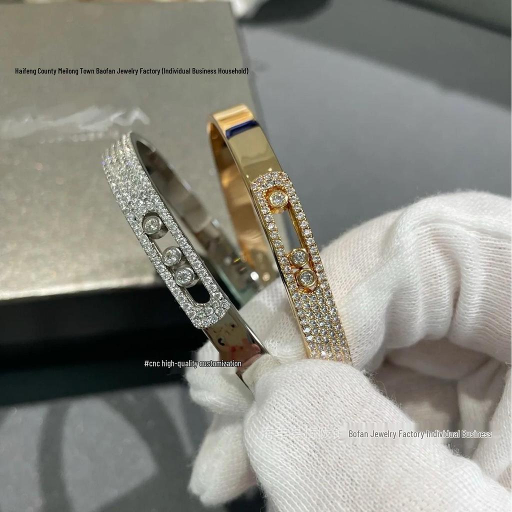 Европейский и американский роскошный браслет со звездой и бриллиантами: Женский золотой браслет для эмоциональной пары