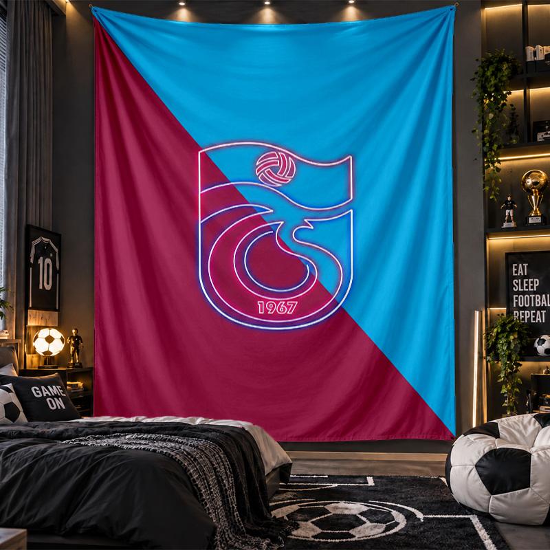 Wall Hanging Tapestry Trabzonspor FC Print Cloth for Living Room Bedroom Home Decor