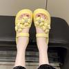2025 New Women's Flower Thick-soled Soft-soled Slippers Women Wear Summer Seaside Cool Slippers