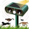 Repellent cat solar ultrasound repellent outdoor cat sensitivity and frequency adjustable ultrasound cat to repel pests garden protector