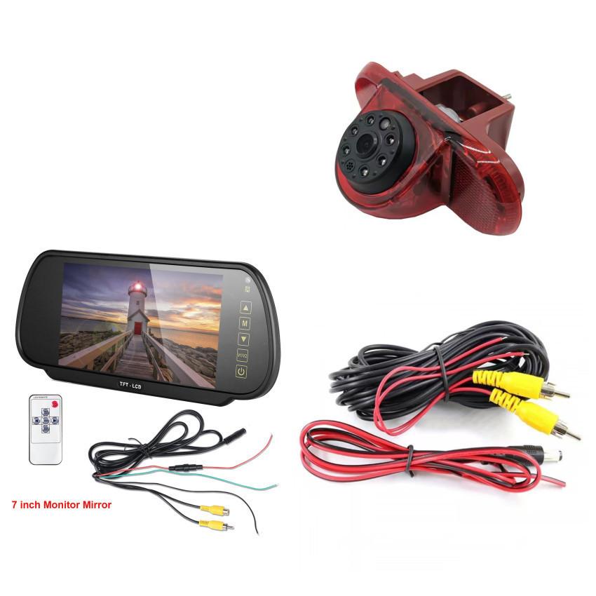 Suitable for Fiat Renault Trafic Opel Vivaro, High Mounted Brake Lights, Reverse Camera, Rearview Camera