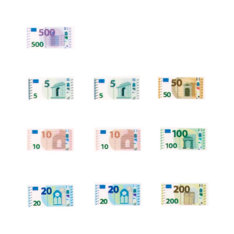 MOC Money Building Blocks Kit Printed Tiles 1x2 Money Printed Bank cards passport DIY Accessories Brick Toys Boys Gift