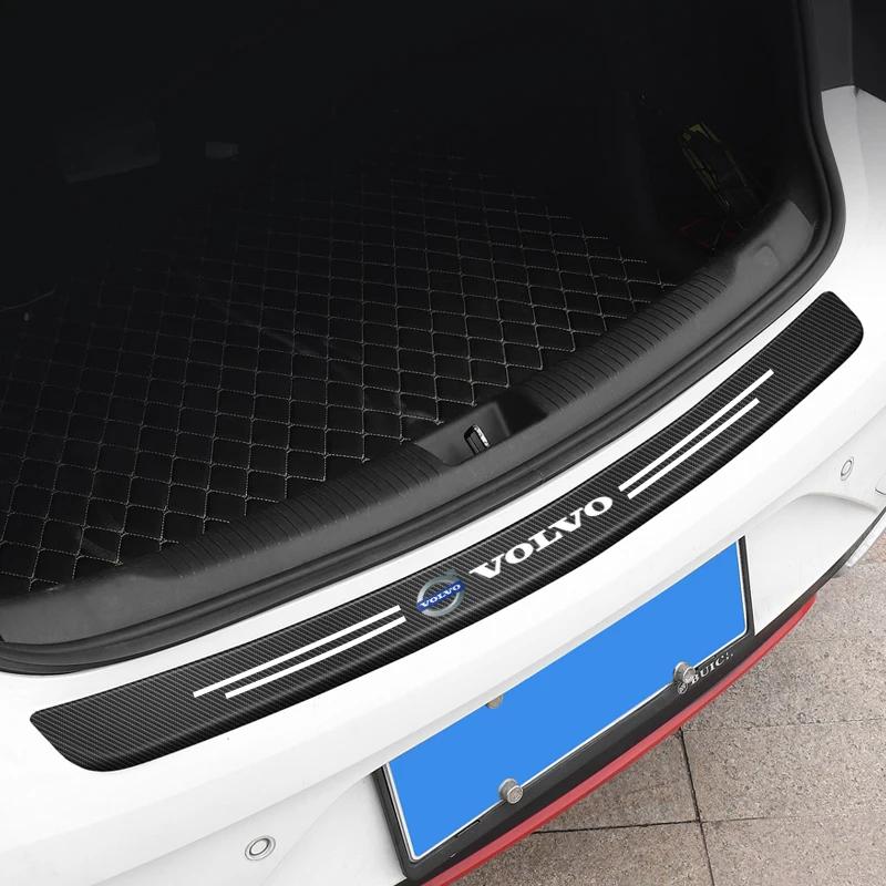 Volvo Car Doors Threshold Strip Anti Stepping Leather Protective Stickers For Volvo Xc60 Xc90 V40 V60 S60 V50 V90 S80 C40 XC40