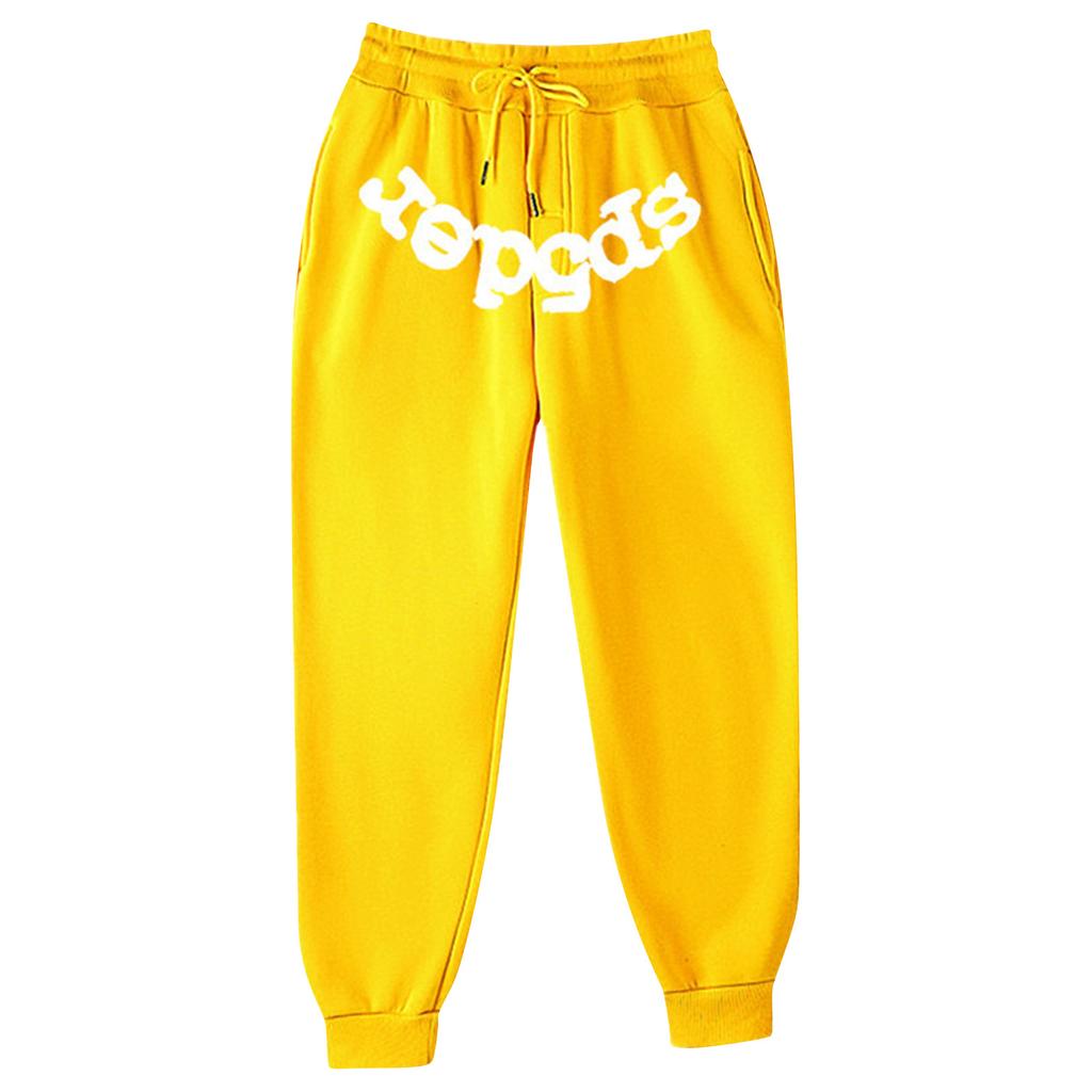 Женские повседневные спортивные брюки с надписью и карманами, эластичные спортивные брюки с завязками на шнурке