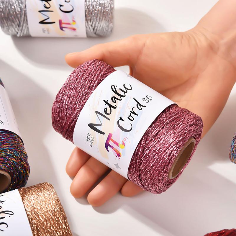 100 м/рулон 3 мм Высококачественная золотая и серебряная проволока Рождественский крючок для украшения Сумка Ручная работа Полая нить DIY 100 м Серебряная проволока