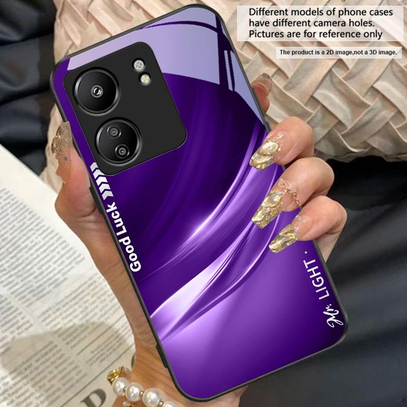 Градиентный нежно-зеленый Для Redmi Note 7 8 9 8T 10 11 12 12S 13 14 Pro Plus 5G 13C 12 14C 5 3 4G Черный чехол для телефона из закаленного стекла