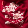 100% Wool Warm Shawl, Chinese Style Embroidered Scarf, Outer Wrap Decoration, Neck Wrap, Gift for Birthday Present
