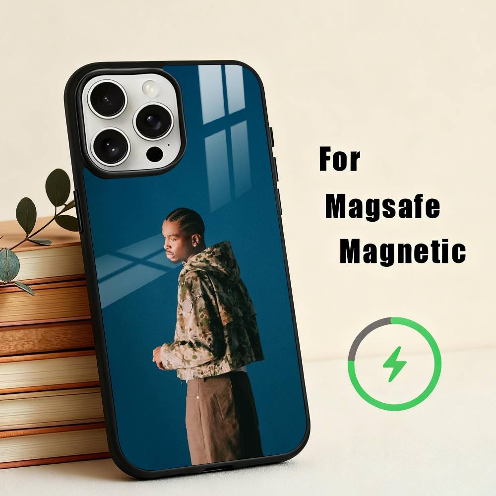 SGA B-Баскетбол G-Защита S-Ша Чехол для телефона Для iPhone17,16,15,14,13,12,11 Plus,Pro Max Магнитный Для Magsafe Беспроводная зарядка