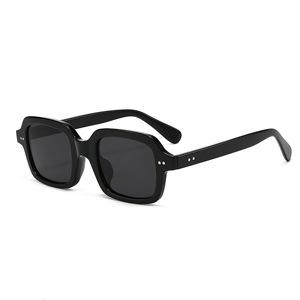 Square rice nail sunglasses European and American fashion versatile sunglasses ins Internet celebrity concave sunglasses S