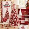 Beaded Christmas Tree DIY Kit, Colourful Plastic Bead Ornament Craft Set, Handmade Holiday Tree Making Kit for Kids Adults