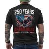 250th Anniversary 1776 2026 Patriotic 4th of July American Flag ON BACK T-Shirt