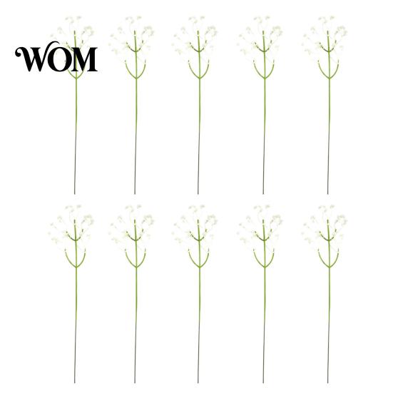 Table Ornament Flower Stems 10Pcs Artificial Baby Breath Flowers, Gypsophila Fake Floral Bouquet, Bendable Fluffy Plant Decor Faux for Wedding Party,