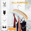Wooden Sling Hanger Camisole  Organizer with 24 Metal Hooks Multi-Functional Hook Suitable For Dormitory Apartment Bedroom