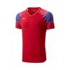 Li Ning Серия Бадминтон Спортивный Повседневный Простой Пуловер Футболка с Коротким Рукавом для Бадминтона Унисекс топы Киноварно-Красный AAYV149-3