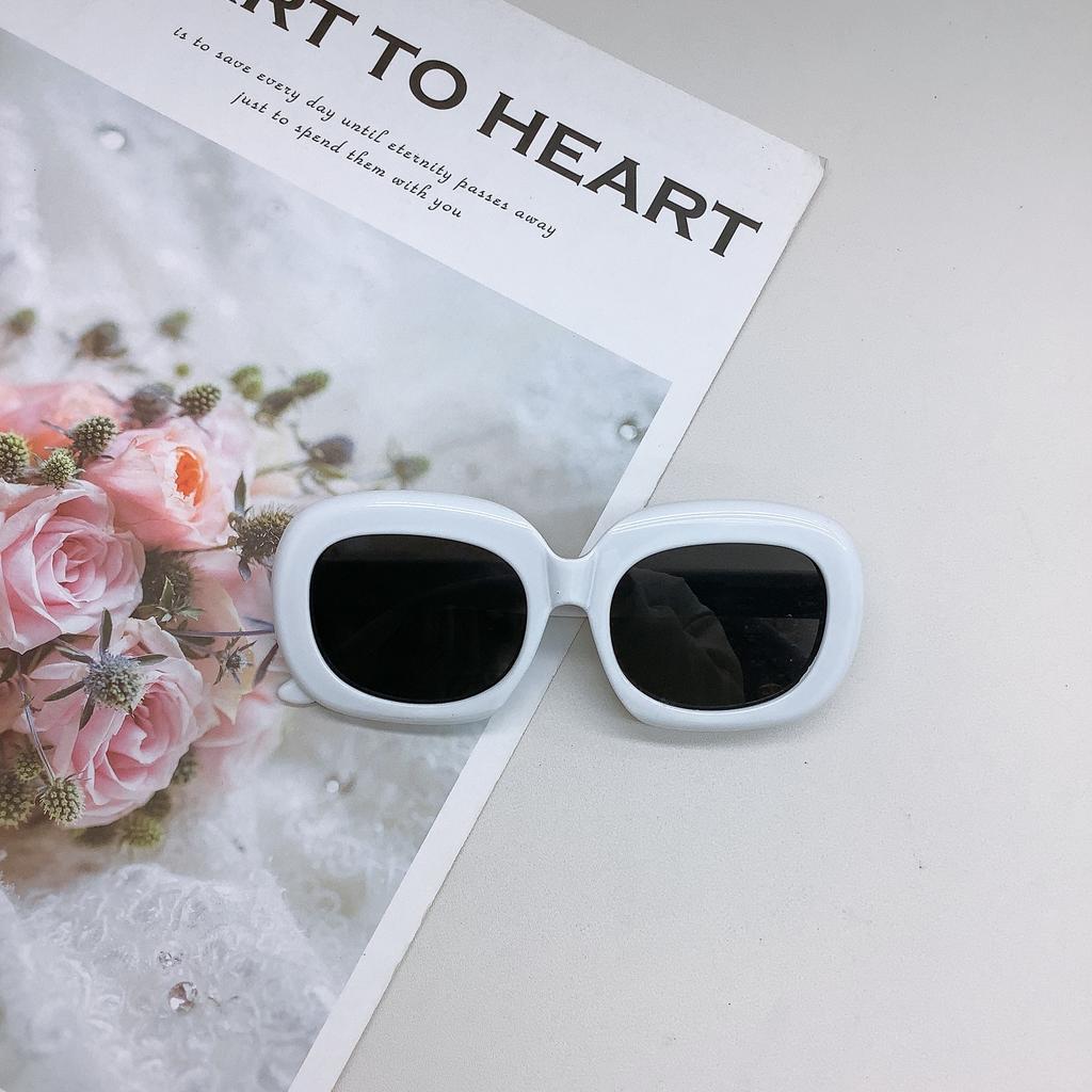 Винтажные летние детские солнцезащитные очки в гонконгском стиле, овальные солнцезащитные очки для мальчиков и девочек, солнцезащитные очки Tide