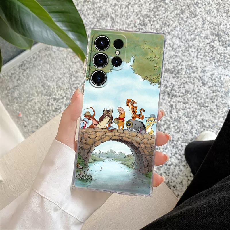 Винни-Пух Тигра Иа-Иа Пятачок Природа Прозрачный Чехол Для Samsung Galaxy S26 S25 Ultra S24 S22 S26 Plus S20 S23 S21 FE Чехол