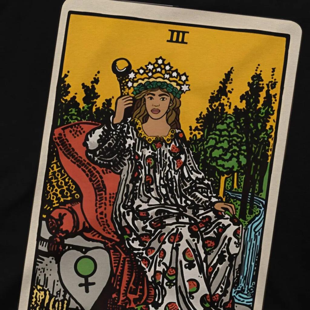 Футболка унисекс Beyonce Tarot, тканевая футболка с короткими рукавами и круглым вырезом, забавные подарки высокого качества на день рождения