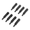 8pcs Car Valve Cover Bolt Nut Black Powder Coated Replacement for SBC Small Block 283 305 327 350 383 400 Engines