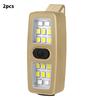 2pcs Clip-On Flashlight Rechargeable Hands-Free Running Light With 7 Modes For Runners Night Running Dog Walking Camping Hiking