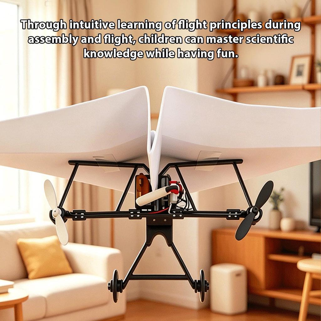 Remote Control Paper Airplane Powered Kit RC Paper Plane Motor Kit Educational Gift Outdoor Toy Proof