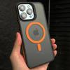 Двухцветный Матовый Матовый Магнитный Чехол Для Телефона Для iPhone 17 16 15 14 Plus 13 12 11 Pro Max Полупрозрачный Ударопрочный Жесткий Чехол