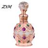 Luxury Travel Perfume Bottle 15ML Vintage Refillable Bottle, Essential Oil & Fragrance Glass 15ml Dubai Arabian Style Empty Container for Middle