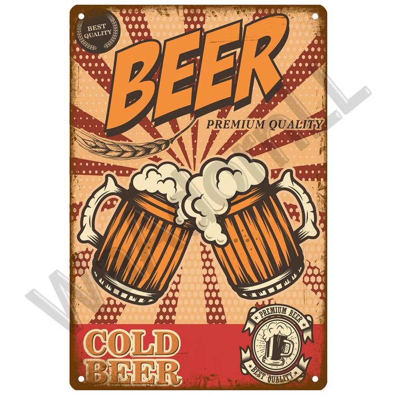 Metal Sign Vintage Tin Sign Cocktail Plate Decorative Poster Plaque Retro Bar Kitchen Home Wall Decor Bar Pub Club Art Man Cave