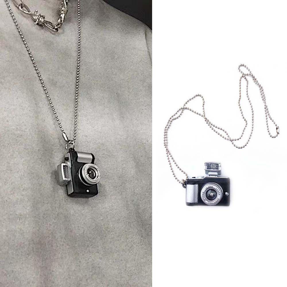Unisex Punk Men Women Flash Camera Fashion Jewelry Sweater Chain Music Pendant Necklace