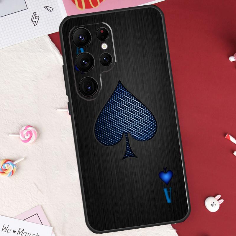 Чехол "Туз пик" для Samsung Galaxy S22 S23 Ultra S8 S9 S10 Plus Note 10 20 Ultra S21 FE S20 FE Чехол