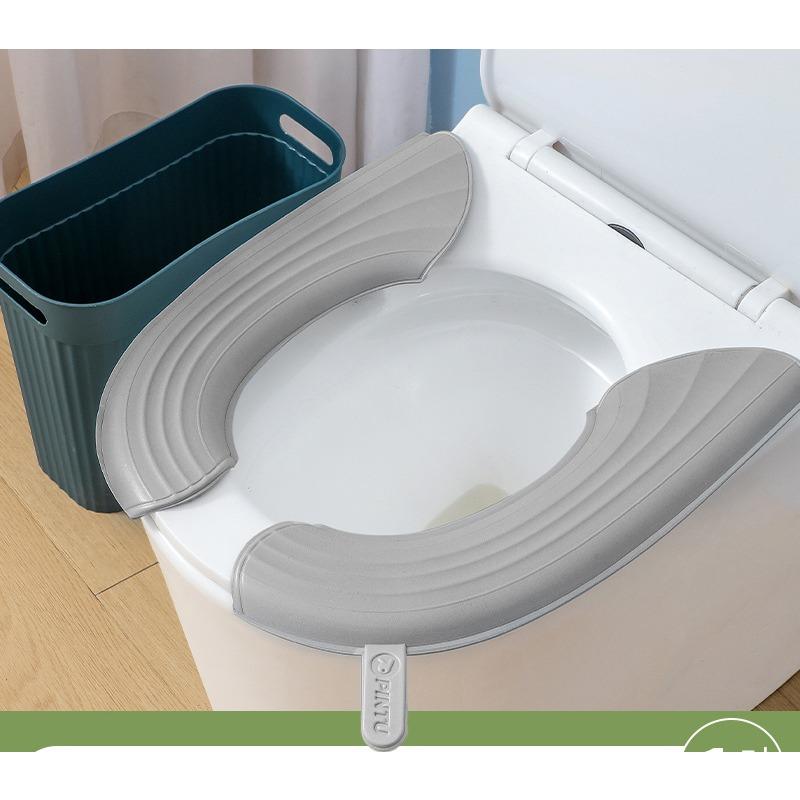 Водонепроницаемая подушка для унитаза, всесезонная портативная подушка для унитаза, утолщенная клейкая крышка из ЭВА для рук, чехол для унитаза