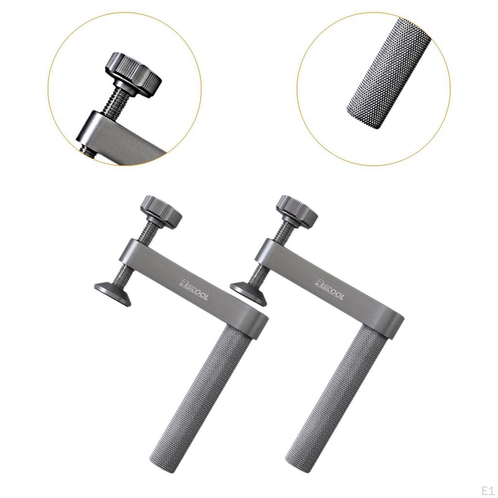 2 шт. настольные быстродействующие зажимы, быстро фиксирующие зажим с отверстием для собаки, металлический, удобный, регулируемый вручную